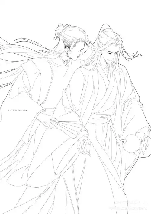 天涯浪客,唯君与吾足矣_山河令剧版温客行温客行周子舒古风同人绘画