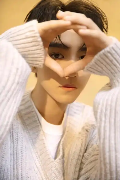 王俊凯21岁生日写真曝光穿针织毛衣配白t清爽又温暖