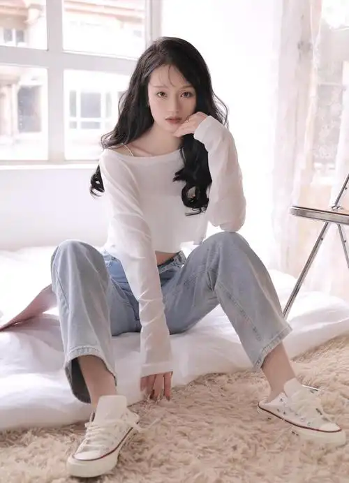 小清新长发女孩写真