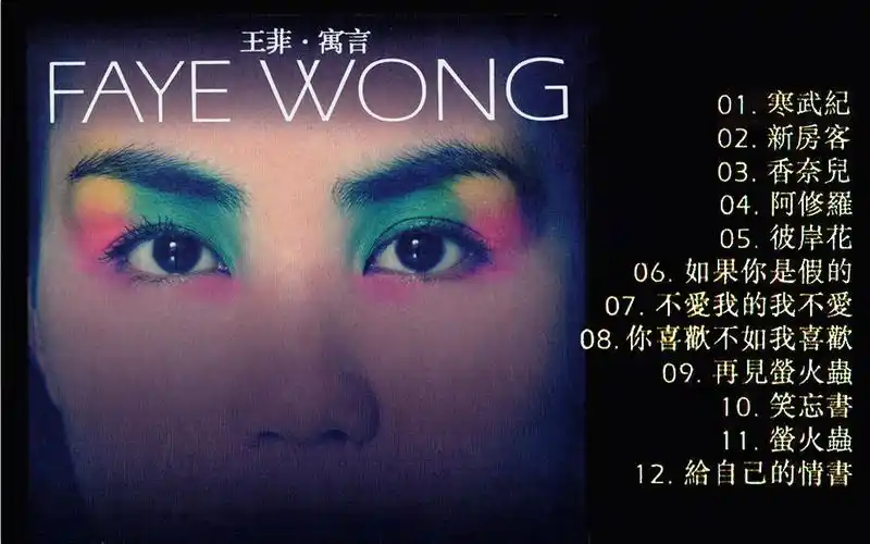 王菲2000寓言专辑你喜欢不如我喜欢动态歌词