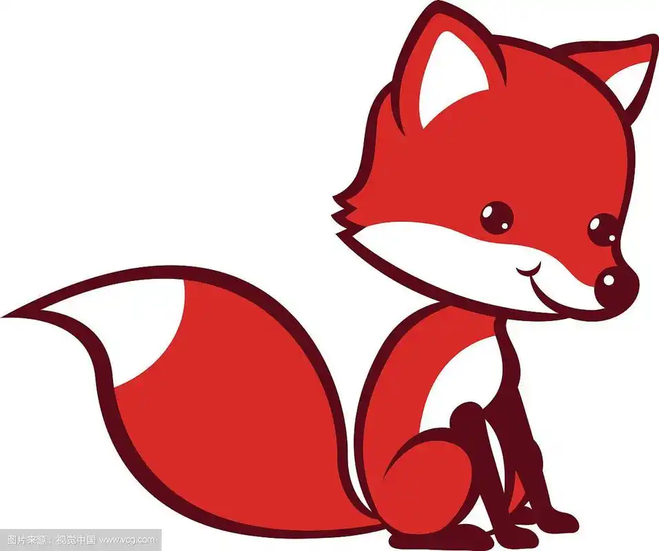 卡通可爱的狐狸