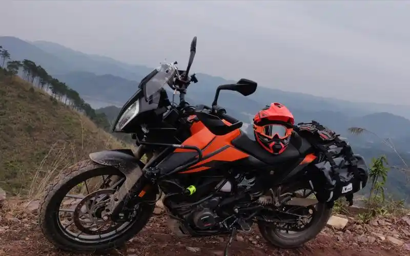 ktm390adv第一次挑战老家烂路