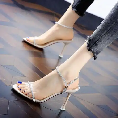 特价凉鞋女 高跟 细跟 气质优雅