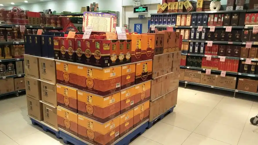 金色港湾酒水陈列