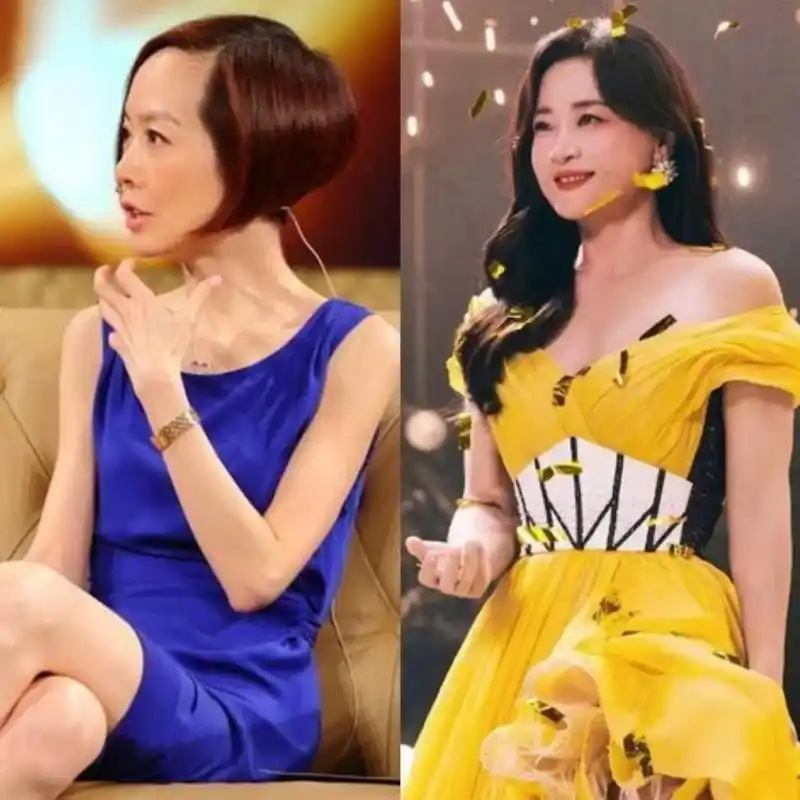 一个饿瘦一个练瘦53岁鲁豫和41岁贾玲同框差距出来了