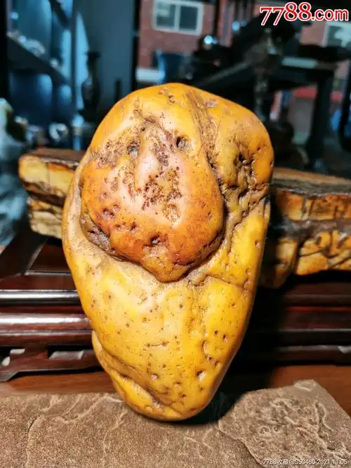 天然造型外皮颜色黄河石河洛系黄蜡石水冲造型原石河洛玉