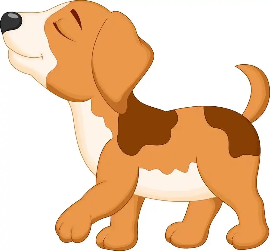 可爱的狗卡通,可爱的小狗卡通上白色孤立