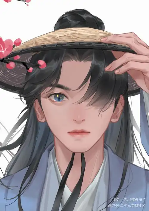 一对情头子_山河令温客行周子舒绘画作品