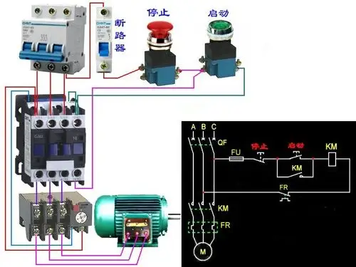 接触器安装接线怎样接