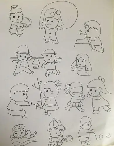 100个人物简笔画