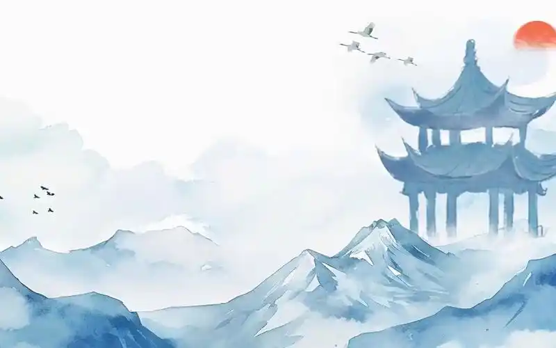 千里江山图动态ppt模板