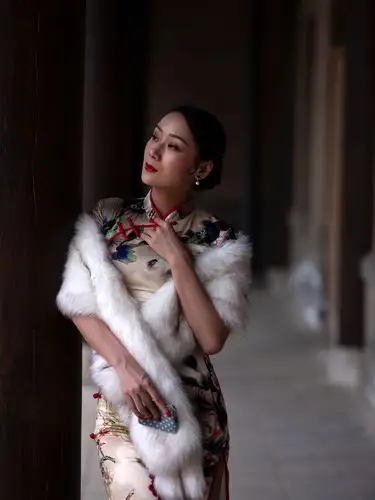 古城夏日旗袍人像