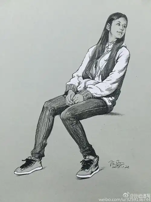 动态-花瓣网|陪你做生活的设计师 | 人物速写照片像典图集 3 速写艺考