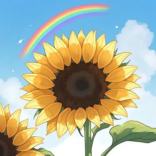 向日葵彩虹头像🌈