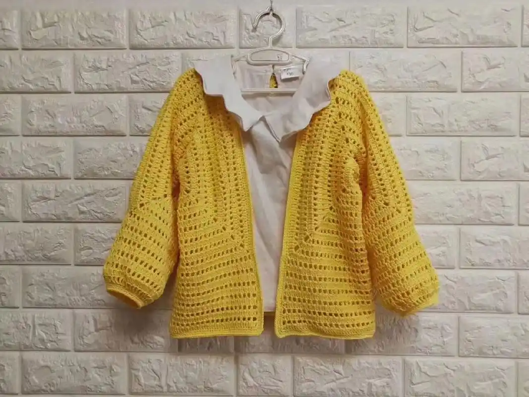 每日一钩|毛衣外套 开衫(附图解)