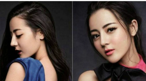 最近迅速走红的迪丽热巴和替身,她叫肖雪,是四川大学校花.