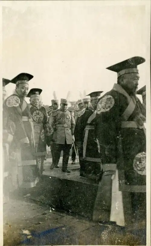 袁世凯经典老照片曾洹上垂钓也曾皇袍在身