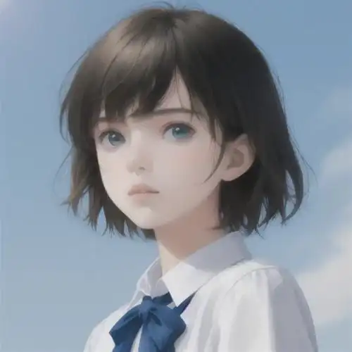ai插画#ai艺术#短发#少年感#女高#短发女生#日系短发#头像#卡通头像