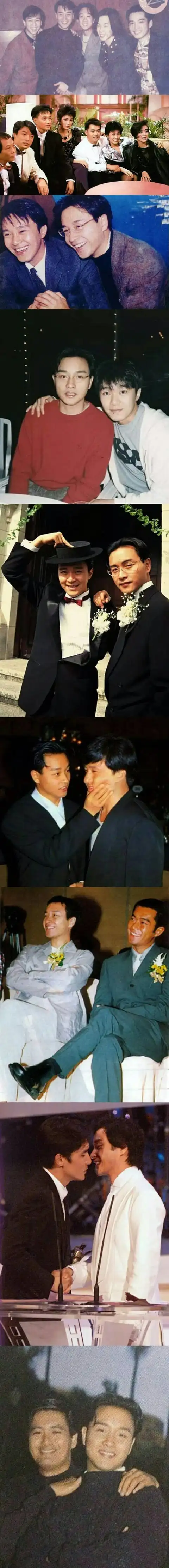 老照片记忆:"哥哥"张国荣和其他明星的合照