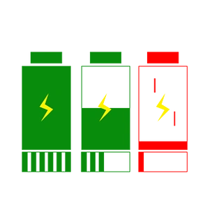 手机电量素材电池满电充电png图标