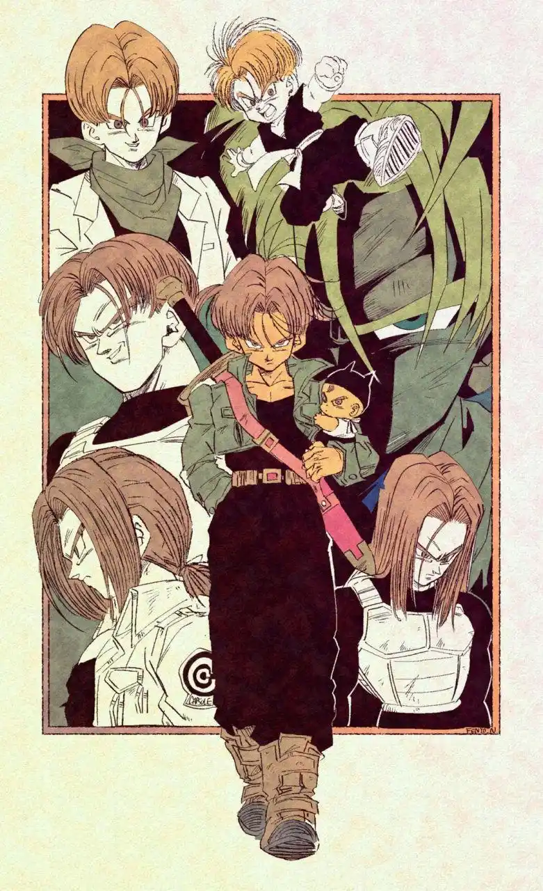 一张图看完各个时期的特兰克斯#动漫##二次元##龙珠