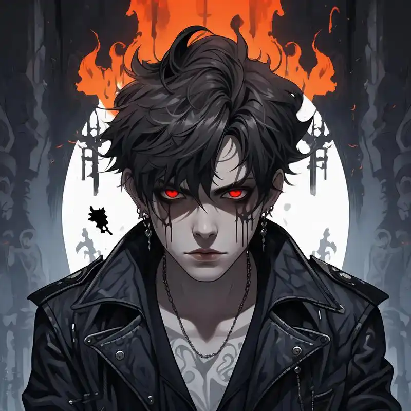 94黑暗系冷血哥特风头像09 沉浸在黑暗的魅力中,这些哥特风头像