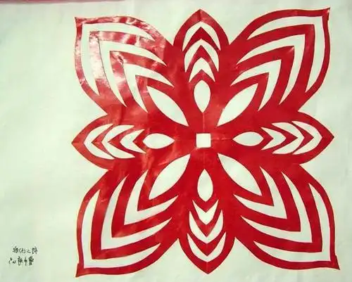 四边形剪纸图案