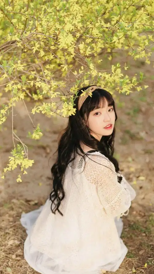 清新美女养眼户外写真图片手机壁纸