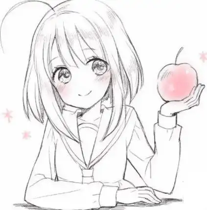 画动漫人物简笔画 画动漫人物简笔画少女