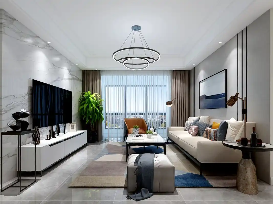 天地源曲江香都125平米现代轻奢装修风格