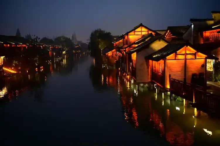 雨夜乌镇_风景_poco摄影,江南古镇