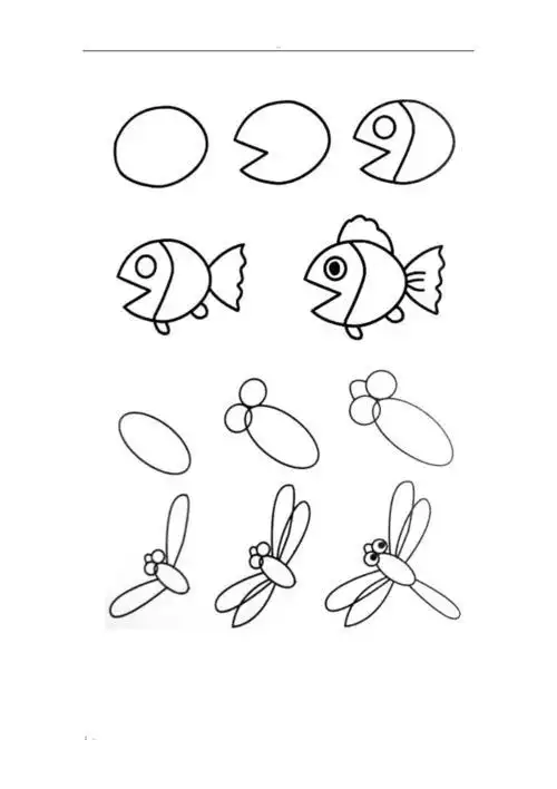 4岁幼儿简笔画入门授课方法