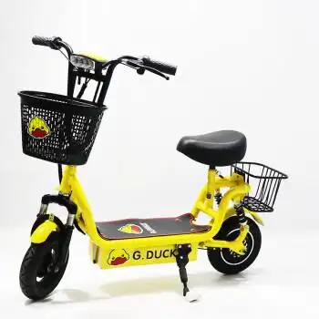 小黄鸭电动车成人骑 小黄鸭折叠电动滑板车mini两轮小型女士轻便代步