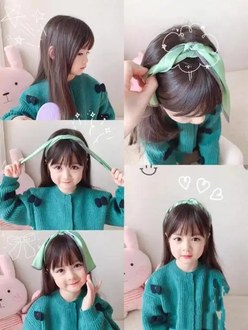 小女孩发型绑扎方法简单又好看100种小女孩扎头发图
