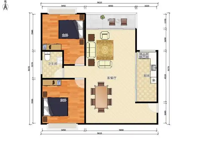 湾畔福邸户型图