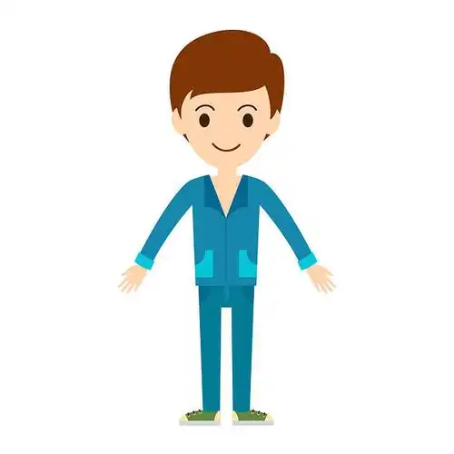 美女_矢量_卡通_时尚_男孩_模特_看_男性_站立_上方_白色背景_现代_美