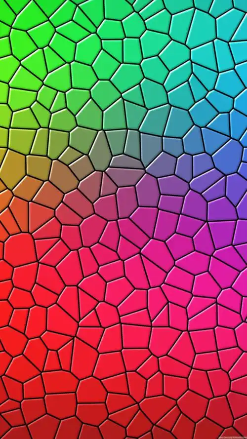 三星手机壁纸1440x2560samsunggalaxys6七彩马赛克彩虹裂纹