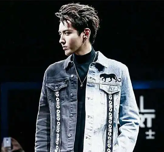 吴亦凡同款秋冬国潮嘻哈牛仔外套男潮牌个性帅气夹克 w159 p95