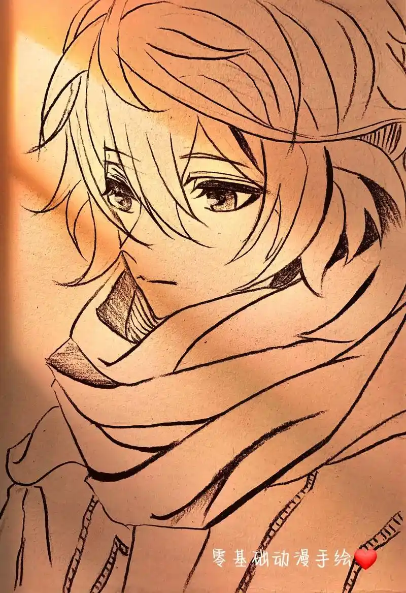 手绘新手入门教学.零基础动漫手绘人物头像教程素材#创作灵感#