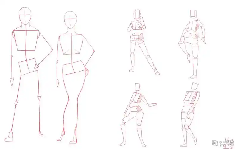 作业:如何学画板绘动漫人物之人体临摹画法与训练技巧 - 140-鱼食