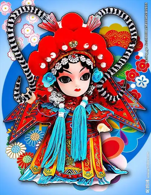 刀马旦插画设计图__动漫人物_动漫动画_设计图库_昵图网nipic.com