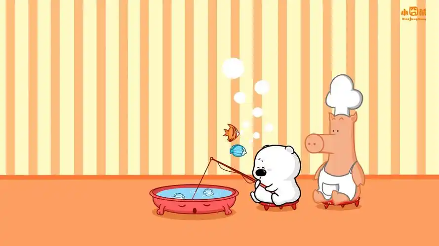 小囧熊可爱卡通电脑桌面壁纸