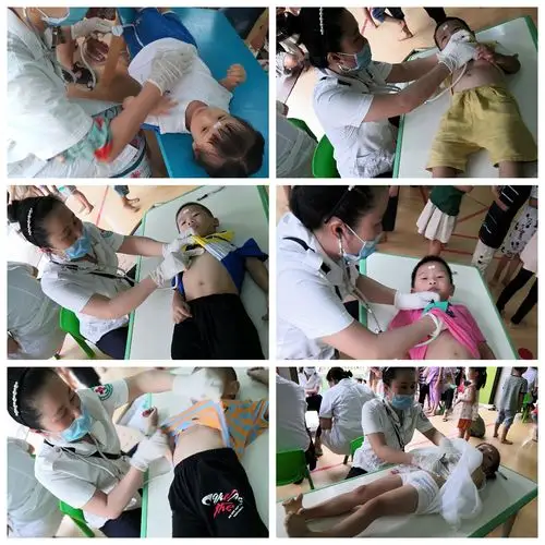 健康体检,快乐成长——屯昌县智慧星幼儿园幼儿进行健康体检活动