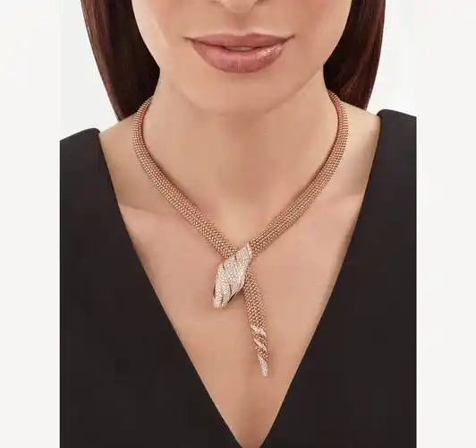 绿黑白宝格丽蛇项链,30颗祖母绿太光滑了_系列_玛瑙_钻石