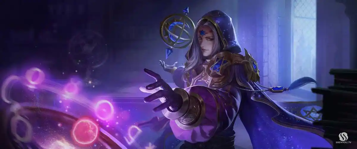 最强辅助明世隐皮肤原画曝光峡谷又多了条狗链子