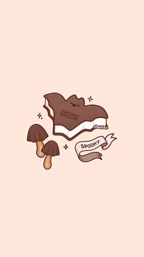 小清新可爱零食插画高清手机壁纸