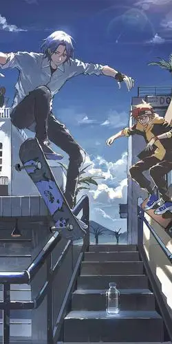 《无限滑板》驰河兰加,全面屏壁纸,天然呆是坠牛的