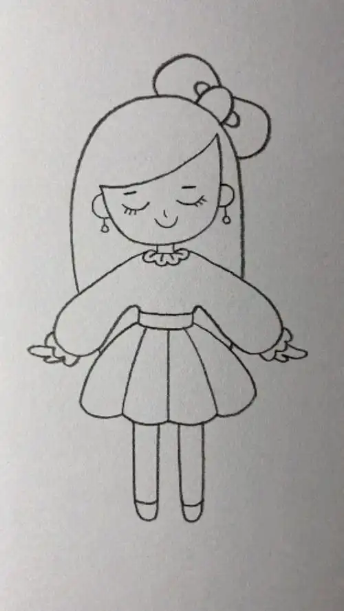 画画原来如此简单#画小女生