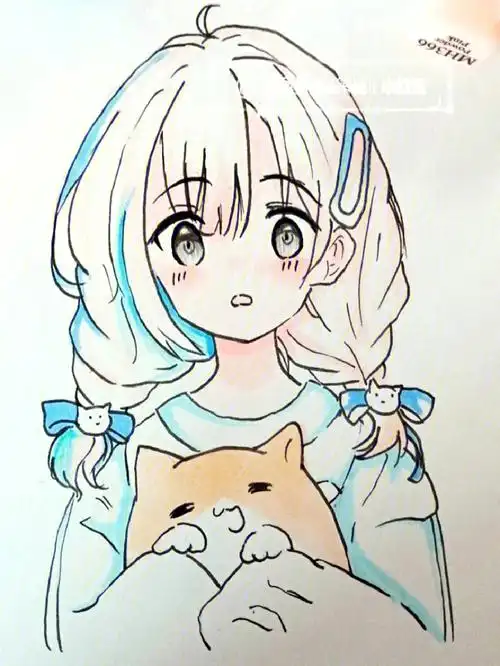 谁说画渣画不出可爱小姐姐#绘画