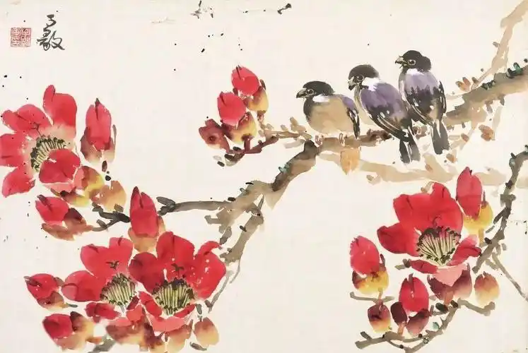 岭南春色 | 国画名家笔下的木棉花